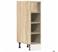 MGH Armoire basse ""Riga"" - Moderne vaisselier cuisine - chêne sonoma 20x44,5x81,5 cm LV1040