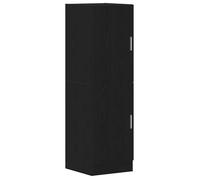 MGH Armoire cuisine - Buffet de cuisine noir 38x41,5x131,5 cm bois d'ingénierie LV1751