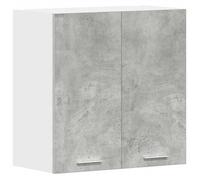 MGH Armoire cuisine - Buffet murale cuisine gris béton 60x31x60 cm bois d'ingénierie LV1789