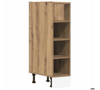 MGH Armoire de plancher ""Riga"" - Moderne vaisselier cuisine - chêne artisanal 20x44,5x81,5 cm LV1043