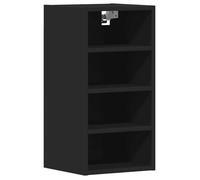 MGH Armoire suspendue ""Riga"" - Moderne vaisselier cuisine - noir 30x29,5x60 cm bois d'ingénierie LV1036