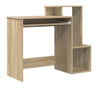 MGH - NEUF Bureau à domicile, Table de travail, en chêne de Sonoma Chêne de Sonoma MDF avec placage en chêne ll418