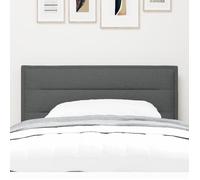 MGH@ Tête de Lit LED - Moderne - pour lire ou regarder télévision - Design Lignes Gris Foncé 80 cm Tissu fr2574