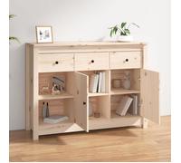 MGH - TOP Buffet de rangement - Cabinet/Commode Bois - 100x35x74 cm - Bois massif de pin LV1616