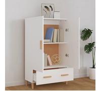 MGH - TOP Buffet de rangement - Cabinet/Commode Bois - Blanc 70x31x115 cm - Bois d'ingénierie LV1476