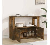 MGH - TOP Buffet de rangement - Cabinet/Commode Bois - Chêne fumé 80x30x60 cm - Bois d'ingénierie LV1878