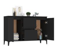 MGH - TOP Buffet de rangement - Cabinet/Commode Bois - noir 102x35x70 cm - bois d’ingénierie LV1246