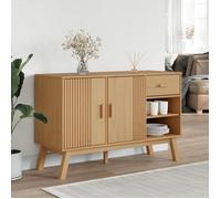 MGH - TOP Buffet de rangement - Cabinet/Commode Bois - OLDEN marron 114x43x73 5 cm - bois massif de pin LV1054