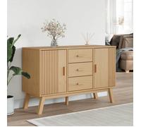 MGH - TOP Buffet de rangement - Cabinet/Commode Bois - OLDEN marron 114x43x73,5 cm - bois massif de pin LV1050