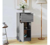 MGH - TOP Buffet de rangement - Cabinet/Commode Bois - Sonoma gris - 30x30x70 cm - Bois d'ingénierie LV1757