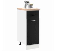MGH - TOP Cabinet/Placard suisine - Armoire de Tiroir Inférieure - Chêne noir - 30x46x81.5 cm LLV97
