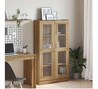 MGH - TOP Haut Armoire Vaisselier - Buffet Pour Salon/Bureau - chêne artisanal 82,5x30,5x150 cm - bois d'ingénierie LV2227
