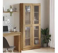 MGH - TOP Haut Armoire Vaisselier - Buffet Pour Salon/Bureau - chêne artisanal 82,5x30,5x185 cm - bois d'ingénierie LV2229