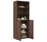 MGH - TOP Haut Armoire Vaisselier - Buffet Pour Salon/Bureau - chêne marron 70x42,5x185 cm - bois d'ingénierie LV1433