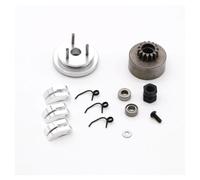 MGHGFYTAS Accessoires Voitures RC Compatible avec 1/8 RC Car Roulement Embrayage Cloche Chaussures Écrou Ressorts Pièces Accessoires 14T Engrenage Volant Moteur Ensemble(White)