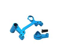 MGHGFYTAS Accessoires Voitures RC Compatible avec 104072 104001 104002 1/10 RC Voiture Mise À Niveau Pièces De Rechange Accessoires Composants De Direction en Métal(Blue)