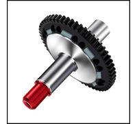 MGHGFYTAS Accessoires Voitures RC Compatible avec ARRMA Mega 3S 4S pour BLX RC Voiture Télécommandée Pièces Amélioration Acier Lourd Devoir 57T Slipper Set 0.8MOD(Red)