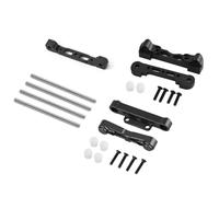 MGHGFYTAS Accessoires Voitures RC Compatible avec Arrma pour Felony pour Infraction pour Outcast 6S 1/7 1/8 RC Pièces Détachées Bras De Suspension Avant Et Arrière en Métal avec Goupille(Black)