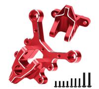 MGHGFYTAS Accessoires Voitures RC Compatible avec ARRMA pour Kraton pour Notorious pour BLX 1/8 RC, Pièces De Mise À Niveau De Voiture, Accessoires, Supports De Renfort Central en Métal(Red)