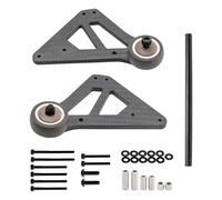 MGHGFYTAS Accessoires Voitures RC Compatible avec Arrma pour Mojave V2 Exb 1/7 RC Voiture Pièces Upgrade 1 Jeu Roue Anti-Bascule Motif Fibre De Carbone