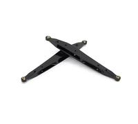 MGHGFYTAS Accessoires Voitures RC Compatible avec AXIAL 1/10 RC Crawler Pièces De Rechange 2 Pièces Métal Arrière Bras De Suspension pour Bras Oscillant Biellette Tirette(Black)