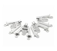 MGHGFYTAS Accessoires Voitures RC Compatible avec Axial pour SCX10 1/10 RC Crawler Car Upgrade Parts Ensemble De 4 Supports D'amortisseurs Avant Arrière en Aluminium(White)