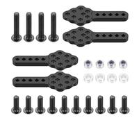 MGHGFYTAS Accessoires Voitures RC Compatible avec Axial pour SCX10 1/10 RC Pièces De Mise À Niveau De Voiture Kit De Support De Suspension Avant Arrière Réglable en Alliage D'aluminium