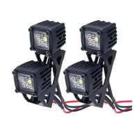 MGHGFYTAS Accessoires Voitures RC Compatible avec AXIAL pour SCX10 pour TRAXXAS pour TRX4 1/10 RC Crawler Car Projecteurs Modifiés Feux Supérieurs De Voiture Feux De Pare-Chocs