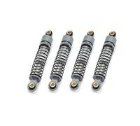 MGHGFYTAS Accessoires Voitures RC Compatible avec FMS pour Xiaoqi pour FCX24 1/24 RC Pièces De Mise À Niveau De Voiture Accessoires Amortisseur Hydraulique Souple Et Dur Réglable en Métal(Gray)