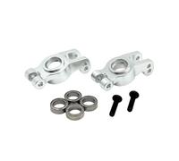 MGHGFYTAS Accessoires Voitures RC Compatible avec Hyper GO pour MJX 1/10 RC, Pièces De Mise À Niveau De Voiture, Accessoires, Roulement De Coupelle Arrière en Métal 10303 10304(Silver)