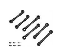 MGHGFYTAS Accessoires Voitures RC Compatible avec Losi Micro-b Micro-t 1/24 1/28 RC, Mise À Niveau De Voiture, Accessoires De Modification, 1 Jeu De Maillons Métalliques en Aluminium(Black)