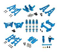 MGHGFYTAS Accessoires Voitures RC Compatible avec Meijiaxin pour MJX 14207 14208 1/14 RC Voiture Pièces Upgrade Kit De Pièces Fragiles en Aluminium pour Modification(Blue)