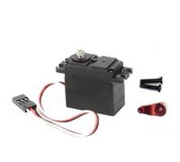 MGHGFYTAS Accessoires Voitures RC Compatible avec MJX 14301 14302 14210 14209 1/14 RC, Pièces De Mise À Niveau, Accessoires De Remplacement, Servo De Direction en Alliage D'aluminium 21t(Red)