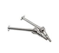 MGHGFYTAS Accessoires Voitures RC Compatible avec MJX 16207 16208 14209 14210 1/16 RC Voiture Camion Amélioration Accessoires Pièces 2 Pièces Cardans CVD en Métal Arbre De Transmission(White)