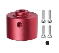 MGHGFYTAS Accessoires Voitures RC Compatible avec MJX H16 16207 16208 16209 16210 14209 14210 1/14 1/16 RC Voiture Pièces Accessoires Boîtier De Différentiel Métallique(Red)