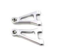 MGHGFYTAS Accessoires Voitures RC Compatible avec MJX pour Hyper Go 1/14 14301 14302 14303 RC Pièces De Rechange Suspension Avant en Métal Bras avec Rotule(Silver)