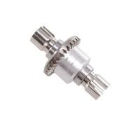 MGHGFYTAS Accessoires Voitures RC Compatible avec MJX pour Hyper Go 1/16 16207 14210 H14BM 1/14 RC Pièces D'amélioration pour Voiture Accessoires : Différentiel Avant Et Arrière en Métal(Silver)