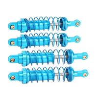 MGHGFYTAS Accessoires Voitures RC Compatible avec MJX pour Hyper Go 14209 14210 14510B 1/14 RC, Pièces De Mise À Niveau De Voiture, Accessoires De Remplacement, 4 Amortisseurs en Métal(Blue)