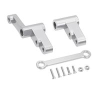 MGHGFYTAS Accessoires Voitures RC Compatible avec MJX pour Hyper Go 14301 14302 14303 1/14 RC Voiture Améliorations Accessoires Et Pièces Métal Direction Groupe(Silver)