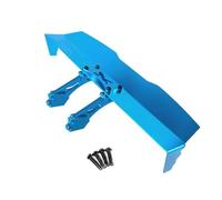 MGHGFYTAS Accessoires Voitures RC Compatible avec MJX pour Hyper GO 16207 H16PL 1/16 RC Car Pièces De Modification Et Accessoires D'amélioration Aileron Arrière en Métal(Blue)