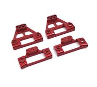 MGHGFYTAS Accessoires Voitures RC Compatible avec MJX pour Hyper Go H12Y Pièces et Accessoires de Mise à Niveau pour Voiture RC Crawler 1/12 : Supports d'amortisseurs Avant et arrière en métal(Red)