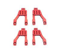 MGHGFYTAS Accessoires Voitures RC Compatible avec MN G500 MN86 1/12 Pièces De Rechange pour Chenilles RC 4 Supports Métalliques pour Amortisseurs Avant Et Arrière(Red)