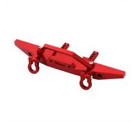 MGHGFYTAS Accessoires Voitures RC Compatible avec MN pour MN128 pour Wrangler 1/12 RC, Pièces De Modification De Mise À Niveau De Voiture, Accessoires De Protection De Pare-Chocs Avant en Métal(Red)