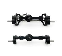 MGHGFYTAS Accessoires Voitures RC Compatible avec MN pour MN99S pour MN98 D90 D91 D99 D99S MN90 1/12 RC Amélioration De Voiture Accessoires Essieu Portique Avant Et Arrière en Métal(Black)