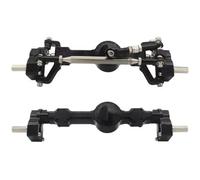 MGHGFYTAS Accessoires Voitures RC Compatible avec MN pour MN99S pour MN98 D90 D91 D99 D99S MN90 1/12 RC Pièces Détachées Accessoires Métal Avant Arrière Essieu Portique(Black)