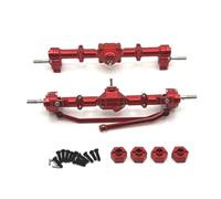 MGHGFYTAS Accessoires Voitures RC Compatible avec MN168 1/12 RC Camion Crawler Accessoires Pièces Ensemble De Pont pour Porte Avant Et Arrière, Coupleur 12 Mm(Red)