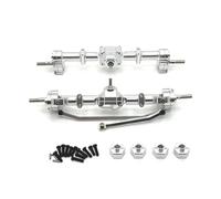 MGHGFYTAS Accessoires Voitures RC Compatible avec MN168 1/12 RC Camion Crawler Accessoires Pièces Ensemble De Pont pour Porte Avant Et Arrière, Coupleur 12 Mm(Silver)