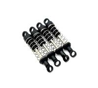 MGHGFYTAS Accessoires Voitures RC Compatible avec MN78 1/12 RC Amélioration de Voiture Modification Pièces et Accessoires Extérieur en métal Amortisseurs à Ressort (4 pièces)(Black)