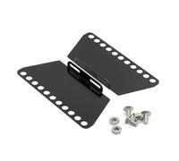 MGHGFYTAS Accessoires Voitures RC Compatible avec MN99S V2 pour MN98 pour MN78 1/12 RC Amélioration pour Voiture Crawler Pièces Et Accessoires Patins Métalliques Et Pédales Latérales(Black)