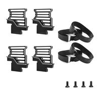 MGHGFYTAS Accessoires Voitures RC Compatible avec TRAXXAS 1/6 pour XRT 8S RC, Pièces De Voiture, Accessoires en Métal, Grand Support De Batterie, Maintien avec Sangle De Batterie(Black)